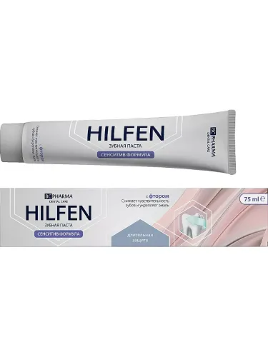 Зубная паста BC Hilfen / БиСи Хилфен для чувствительных зубов и десен с фтором 75мл / уход за полостью рта