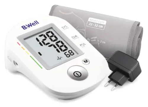 Тонометр B.Well / Би Велл PRO-35 автоматический, с адаптером, с манжетой 22-32см, белый / медицинские товары