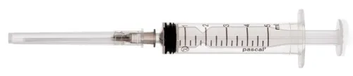 Pascal' / Паскаль Шприц медицинский одноразовый стерильный трехкомпонентный с иглой 22G 0.7х40мм 5мл, 100шт. / медицинское изделие