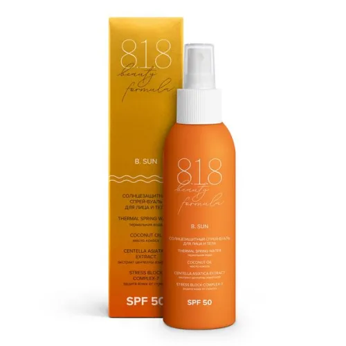 8.1.8 beauty formula Солнцезащитный спрей-вуаль SPF-50 150мл
