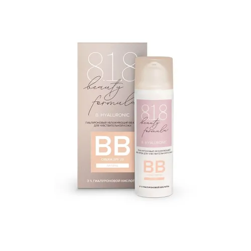 8.1.8 beauty formula / 8.1.8 бьюти формула B. HYALURONIC BB крем гиалуроновый, увлажняющий для чувствительной кожи, флакон 50мл / уходовая косметика