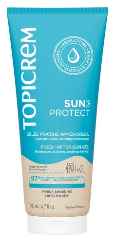 Topicrem / Топикрем Средство после загара Sun Protect желе освежающее с маслом ши, 200мл / увлажнение