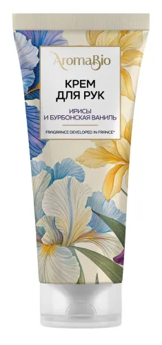 Крем для рук AromaBio Ирисы и бурбонская ваниль, 75мл