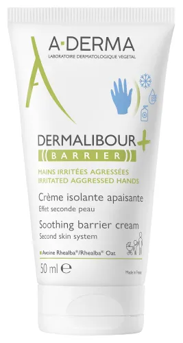 A-Derma / А-Дерма Крем для тела Dermalibour+ Barrier защитный для сухой и чувствительной кожи с растительными экстрактами 50мл / уходовая косметика