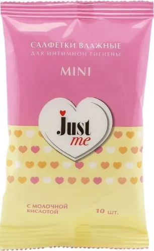 Влажные салфетки Just me антибактериальные, ромашка, 10шт