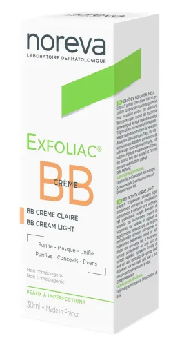 Крем BB Noreva Exfoliac маскирующий светлый 30мл