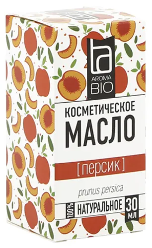 Aroma Bio / Арома Био Масло косметическое персиковое для ухода за волосами, кожей и массажа, 30мл / уходовая косметика