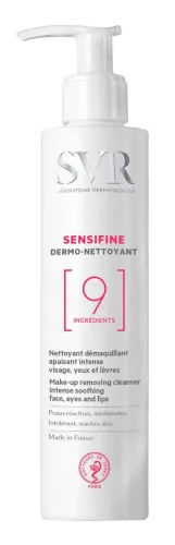 SVR / СВР Гель для умывания лица Sensifine очищающий, для реактивной и сверхчувствительной кожи, с ниацинамидом, 200мл / уходовая косметика