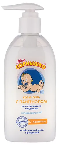 Моё солнышко Крем-гель для интимной гигиены детский гипоаллергенный универсальный с пантенолом 200мл