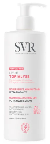 SVR / СВР Детский крем Topialyse для лица и тела питательный с маслом ши для сухой кожи от 0 лет 400мл / детская косметика