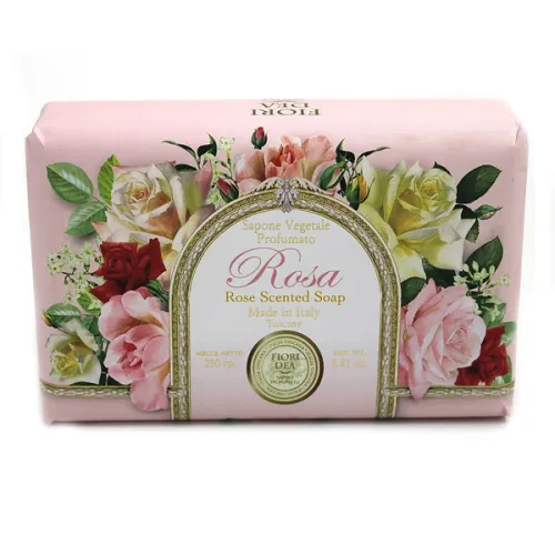 Твердое мыло Fiori Dea роза 250г увлажняющее