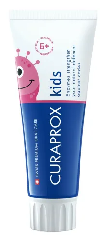 Зубная паста детская Curaprox / Курапрокс Kids со вкусом арбуза, от 6-ти лет, от кариеса 60мл / уход за полостью рта