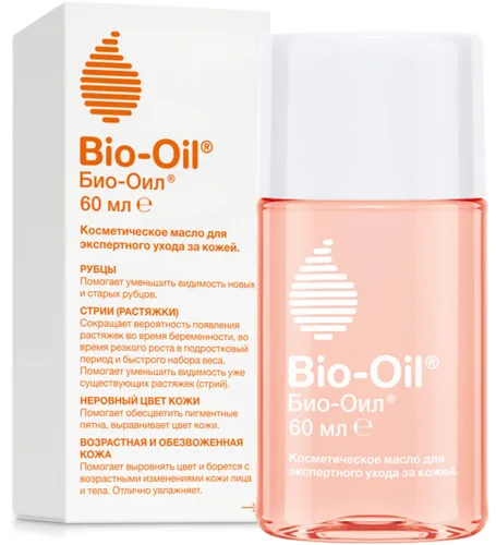 Bio-Oil / Био-Ойл Масло косметическое для экспертного ухода за кожей от шрамов, растяжек, неровного тона 60мл / натуральная косметика