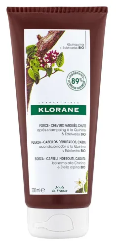 Klorane / Клоран Кондиционер для ослабленных, выпадающих волос восстанавливающий с экстрактом хинина и эдельвейса, 200мл / уходовая косметика