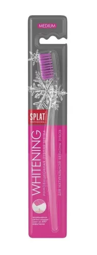 Splat / Сплат Зубная щетка взрослая Professional whitening medium средней жесткости отбеливающая 1шт. / уход за полостью рта