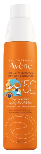 Спрей солнцезащитный Avene SPF-50 для детей, 200мл