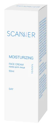 Крем для лица Scanner увлажняющий с гиалуроновой кислотой, 50мл