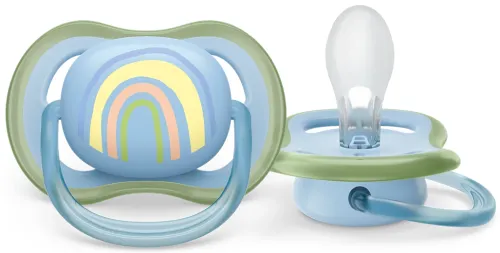 Пустышка для новорожденных Philips Avent / Филипс Авент Ultra Air от 0-6 месяцев не содержит бисфенол-А, силиконовая / соска ортодонтическая с футляром для хранения