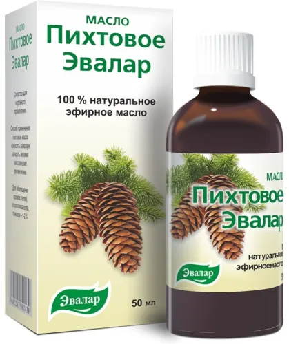 Эвалар Эфирное масло пихтовое для втираний, компрессов, ванн, ингаляций, флакон 50мл натуральное