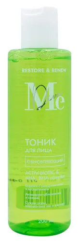 Mediva / Медива Тоник для лица увлажняющий обновляющий для всех типов кожи с АНА и ВНА комплексом 200мл / уходовая косметика