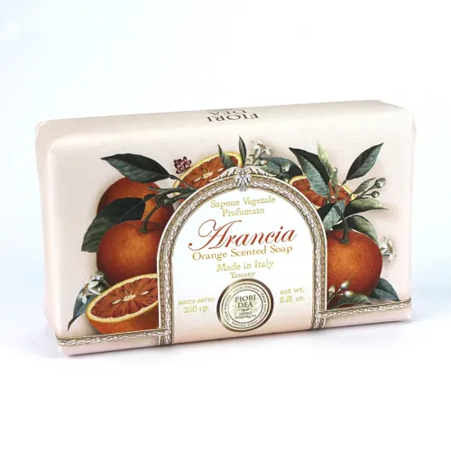 Fiori Dea / Фьёри Дея Мыло туалетное твердое апельсин 250г / увлажняющее средство для гигиены рук и тела