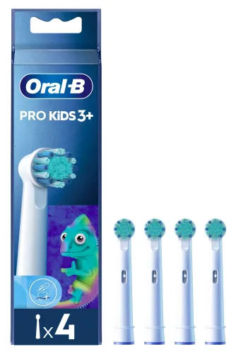 Насадка для электрической зубной щетки Oral-B / Орал-Би Pro Kids 3+, сменная, хамелеон, ультрамягкая, в упаковке 4шт. / уход за полостью рта