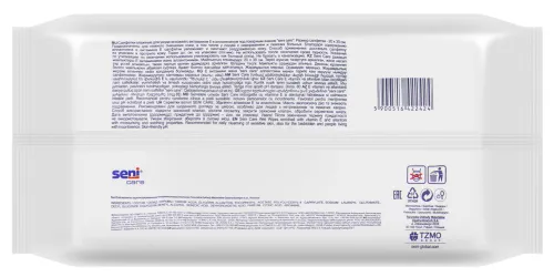 Влажные салфетки Seni / Сени Care Нежное очищение с витамином Е и аллантоином 80шт. / для очищения