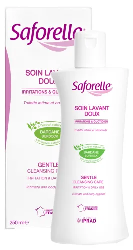 Гель для интимной гигиены Saforelle / Сафорелле Бережное очищение с экстрактом репейника, 250мл