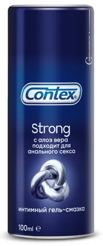 Лубрикант гель смазка Contex / Контекс Strong с алоэ вера, 100мл / интимные товары