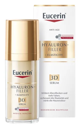 Eucerin / Эуцерин Hyaluron-Filler+Elasticity Сыворотка для лица антивозрастная против пигментации для всех типов кожи, с глицерином, 30мл / уходовая косметика