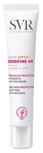 SVR / СВР Солнцезащитное средство Sensifine AR SPF-50 крем для чувствительной кожи с ниацинамидом 40мл / защита от ультрафиолета