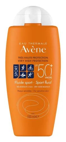 Avene / Авен Солнцезащитное средство Sport SPF-50+ флюид для чувствительной кожи с термальной водой, 100мл / защита от ультрафиолета
