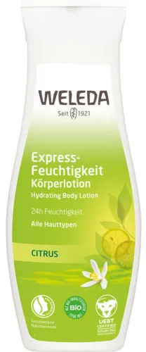 Weleda / Веледа Цитрус Молочко для тела освежающее, с маслом кокоса, для всех типов кожи, 200мл / уходовая косметика