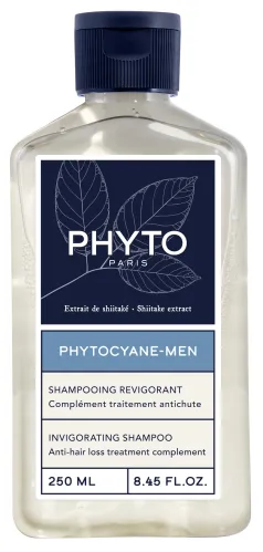 Phyto / Фито Phytocyane-Men Шампунь мужской укрепляющий для всех типов волос против выпадения с экстрактом листьев гинкго билоба 250мл / уходовая косметика