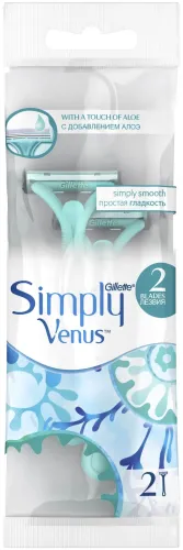 Gillette Simply Venus 2 женская одноразовая бритва 2 шт