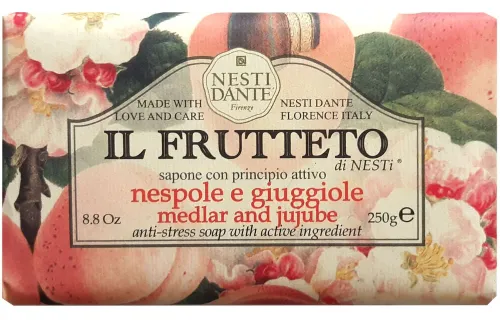 Твердое мыло Nesti Dante IL FRUTTETO, 250г, фруктовая мушмула