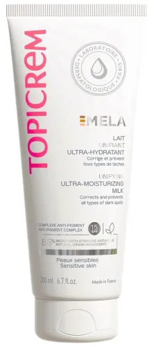 Topicrem MELA молочко для тела SPF15, 200мл, Франция