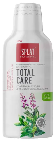 Splat / Сплат Ополаскиватель для полости рта Total Care Комплексный уход от кариеса с эфирными маслами 275мл / средство для защиты десен