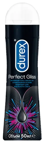 Лубрикант гель смазка Durex / Дюрекс Perfect Gliss на силиконовой основе, 50мл / интимные товары