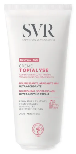 SVR / СВР Крем для тела Topialyse питательный для сухой чувствительной кожи с хлопковым маслом 200мл / уходовая косметика