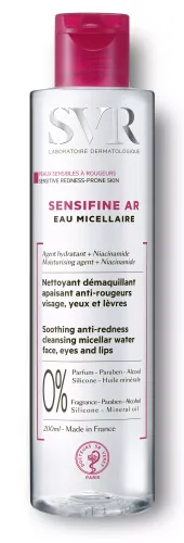 SVR / СВР Мицеллярная вода для лица Sensifine AR для всех типов кожи любого возраста с ниацинамидом 200мл / средство для снятия макияжа