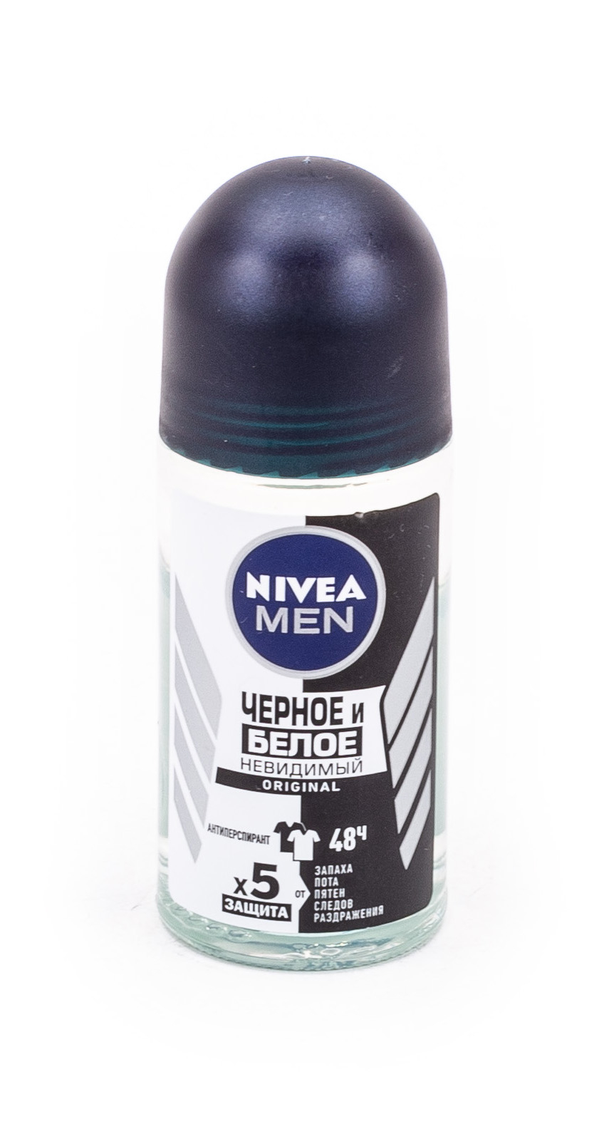 Nivea / Нивея Men Черное и Белое Дезодорант антиперспирант мужской, шариковый, невидимый, 50мл / защита от пота
