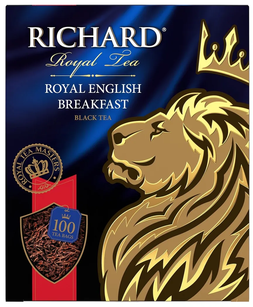 Чай в пакетиках Richard Royal English Breakfast черный 100шт.