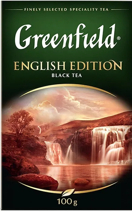 Чай листовой Greenfield English Edition черный байховый цейлонский 100г