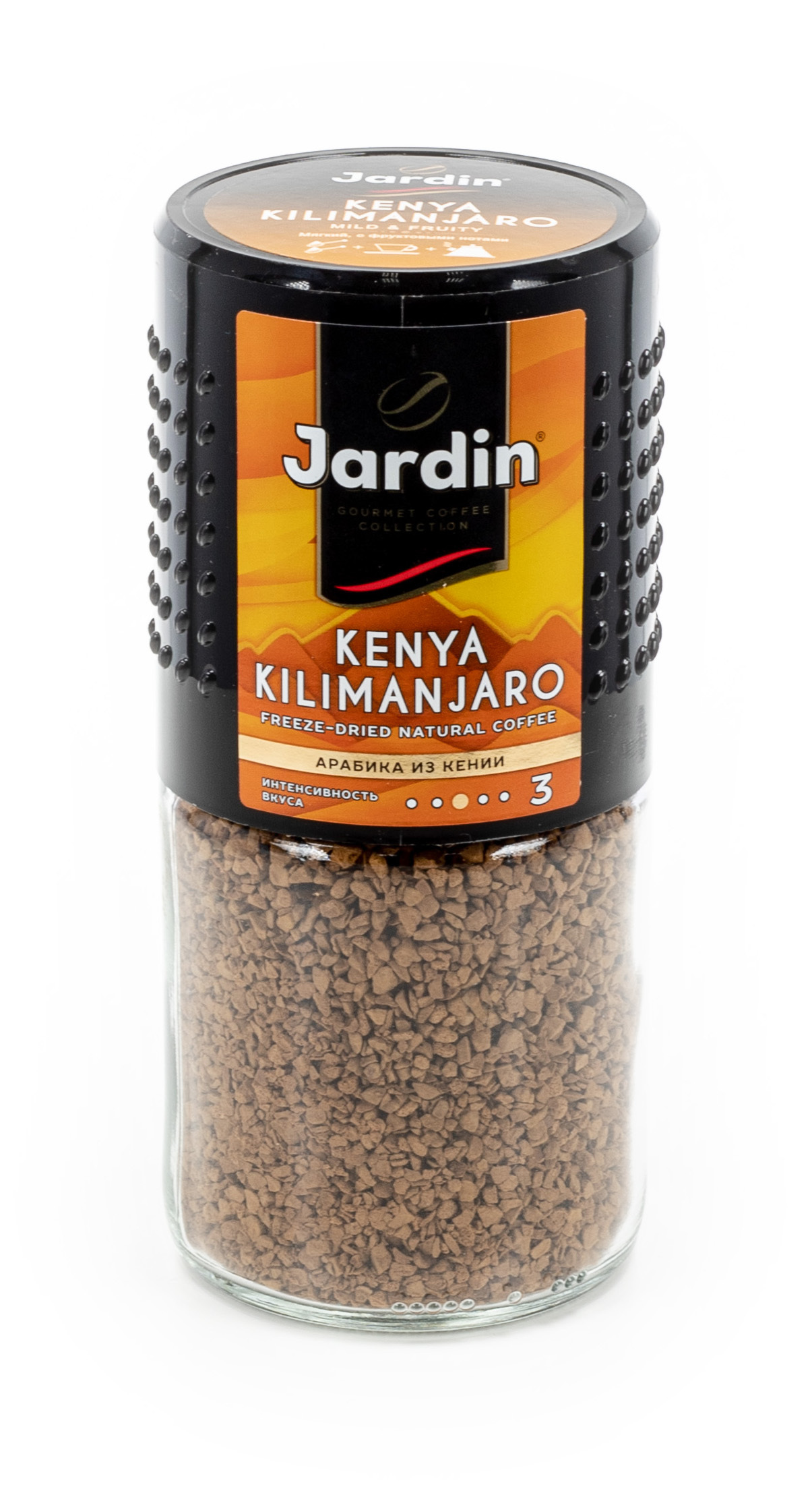 Кофе растворимый Jardin Kenya Kilimanjaro/Жардин Кения сублимированный стеклянная банка 95г