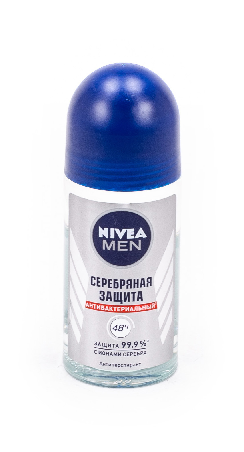 Nivea / Нивея Men Дезодорант антиперспирант мужской Серебряная защита, шариковый, антибактериальный, с ионами серебра, 50мл