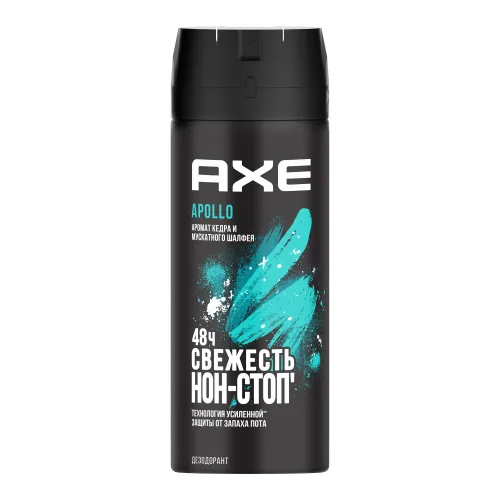 Axe / Акс APOLLO Кедр и Мускатный шалфей Дезодорант мужской аэрозоль 150мл / защита от пота