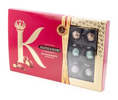 Конфеты Коркунов Ассорти молочный шоколад, 165г