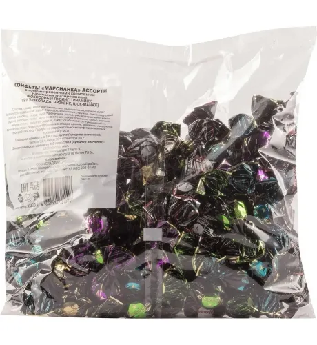 Конфеты Марсианка Ассорти шоколадные с кремовой начинкой 1кг / сладости подарок / кондитерские изделия