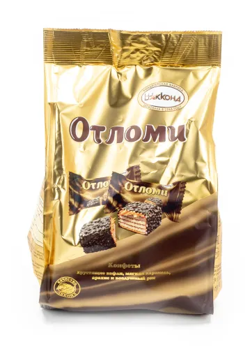 Конфеты вафельные Акконд Отломи с карамелью и арахисом, 360г